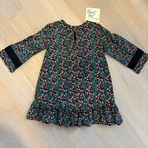 Roller Rabbit Navy and Pink Floral Kids Dress